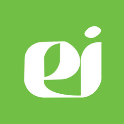 EI logo green and white